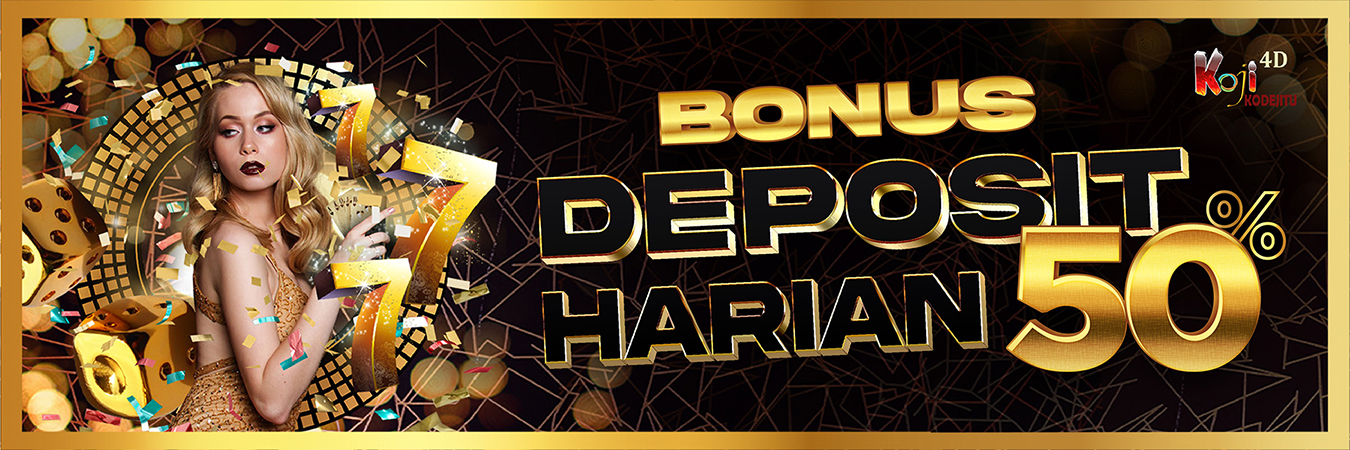 Bonus Deposit Harian Slot 50%